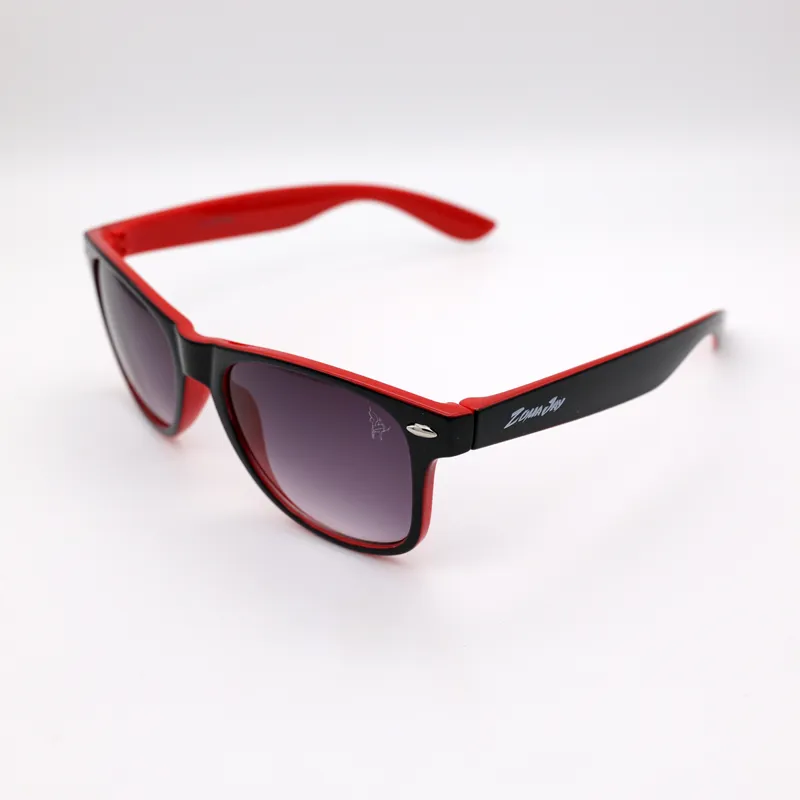 Zuma Jay Wayfarer Sunglasses Black Red-1